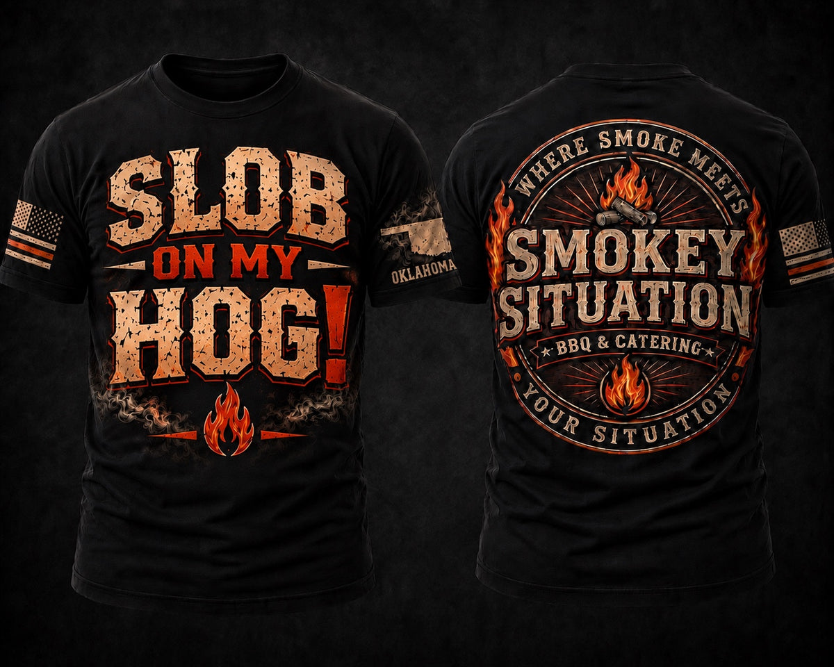 Slob on My Hog shirt design by Smokey Situation BBQ & Catering