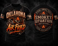 Oklahoma Air Fried shirt design by Smokey Situation BBQ & Catering