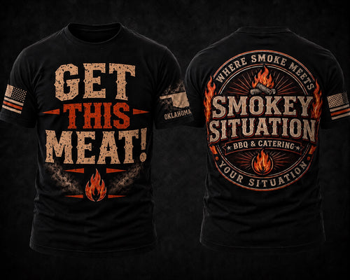 Get This Meat shirt design by Smokey Situation BBQ & Catering