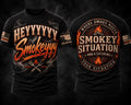 Heyyyyy Smokeyyy shirt design by Smokey Situation BBQ & Catering