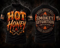 Hot Honey shirt design by Smokey Situation BBQ & Catering