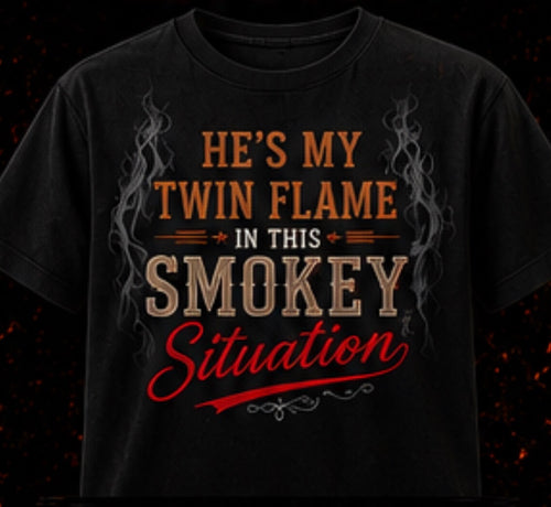 He's My Twin Flame shirt design by Smokey Situation BBQ & Catering